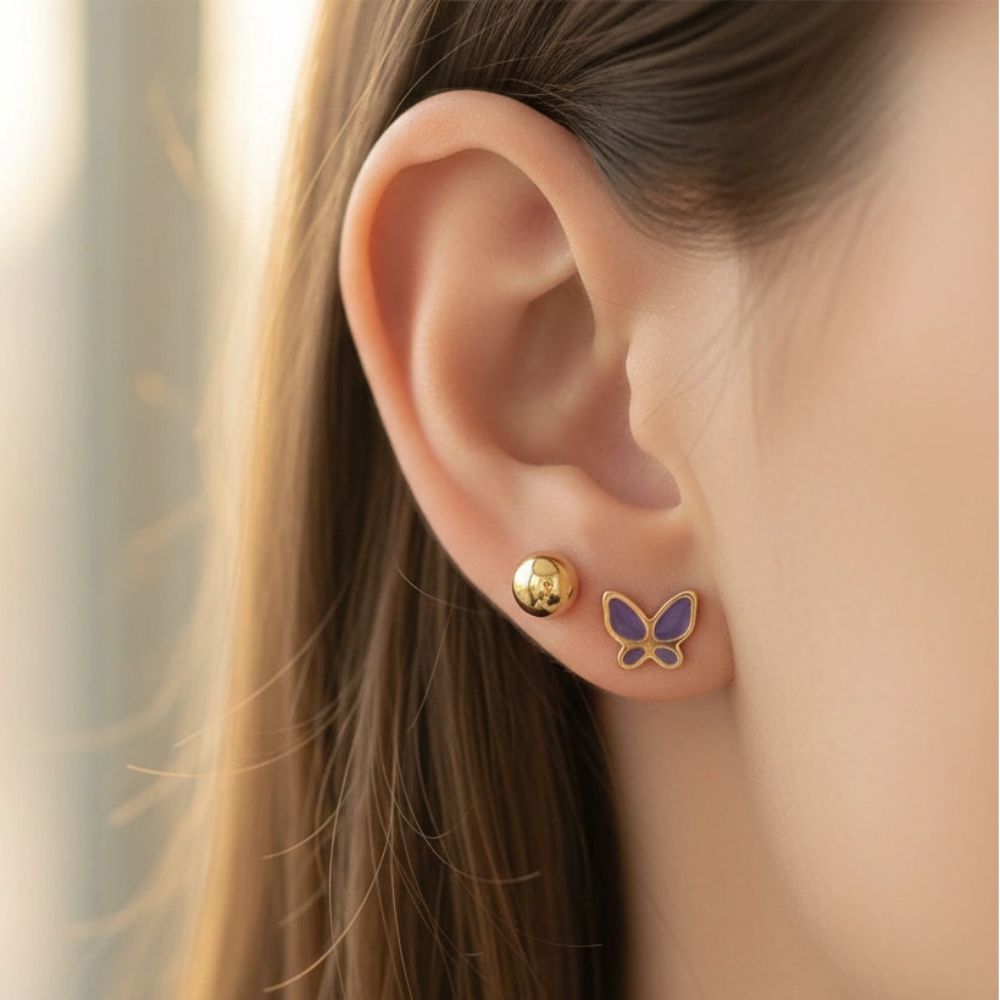 Stainless Steel Butterfly & Micro Stud Collection