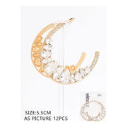 Large Crystal Statement Hoop Earrings – Gold-Tone Rhinestone & Gemstone Hoop Earrings (CR4739)