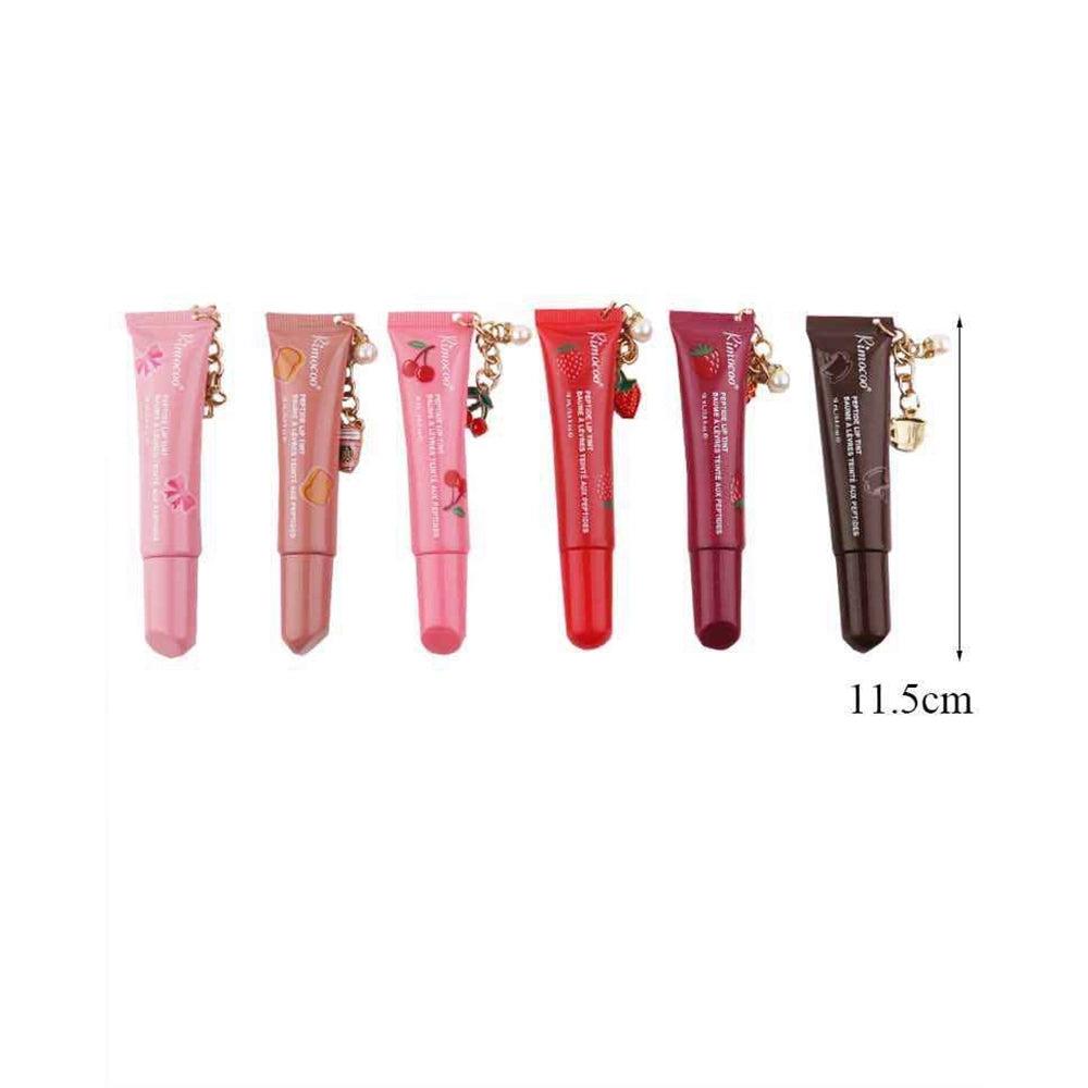 Rimocoo DNV-3885 Fruit Lip Gloss with Charm Keychain – Assorted Flavors, 24 PCS Box