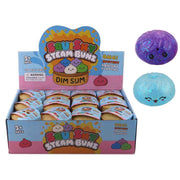 Squeezy Dumpling Glitter Squishy Toy – Cute Kawaii Slow-Rising Dim Sum Fidget Toy, 24PCS (TY-0093)
