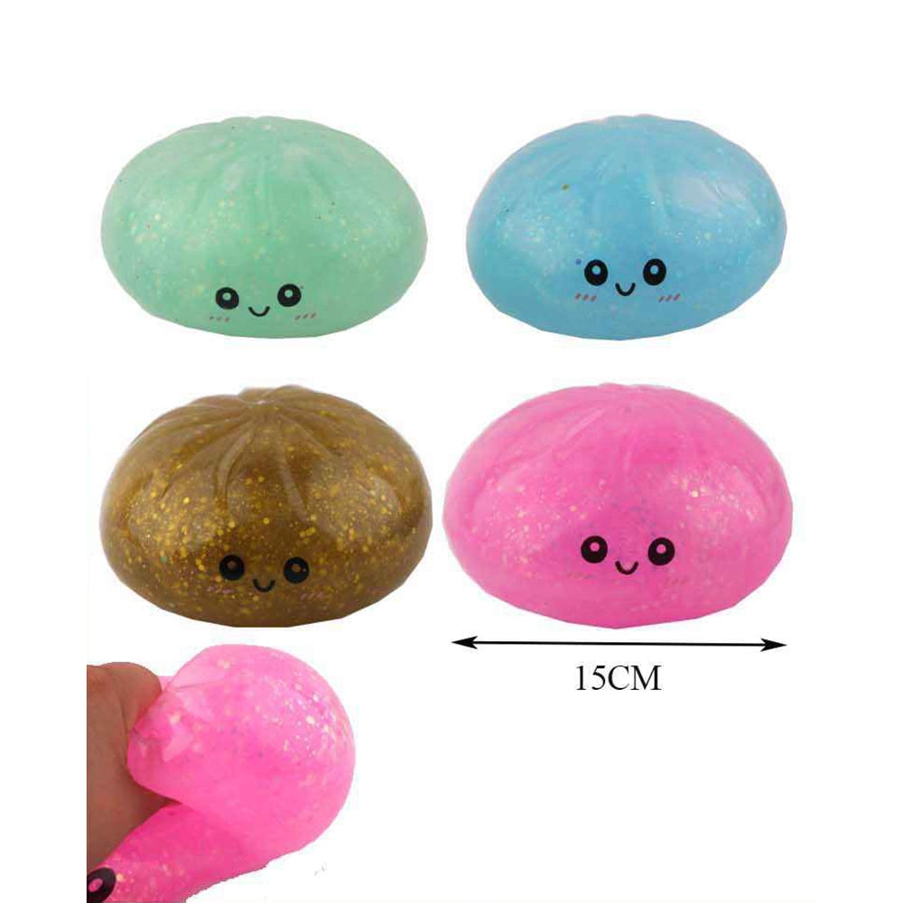 Squeezy Dumplings Glitter Squishy Toy – Jumbo Slow Rising Mochi Squeeze Fidget Toy (TY-0099)