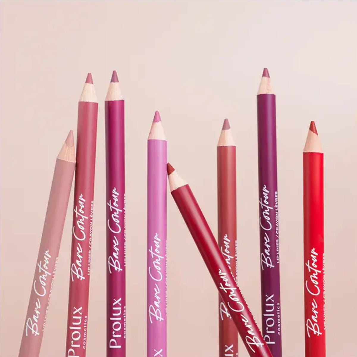Prolux D837 Bare Contour Lip Liner Retail Display Set – 120 Pcs