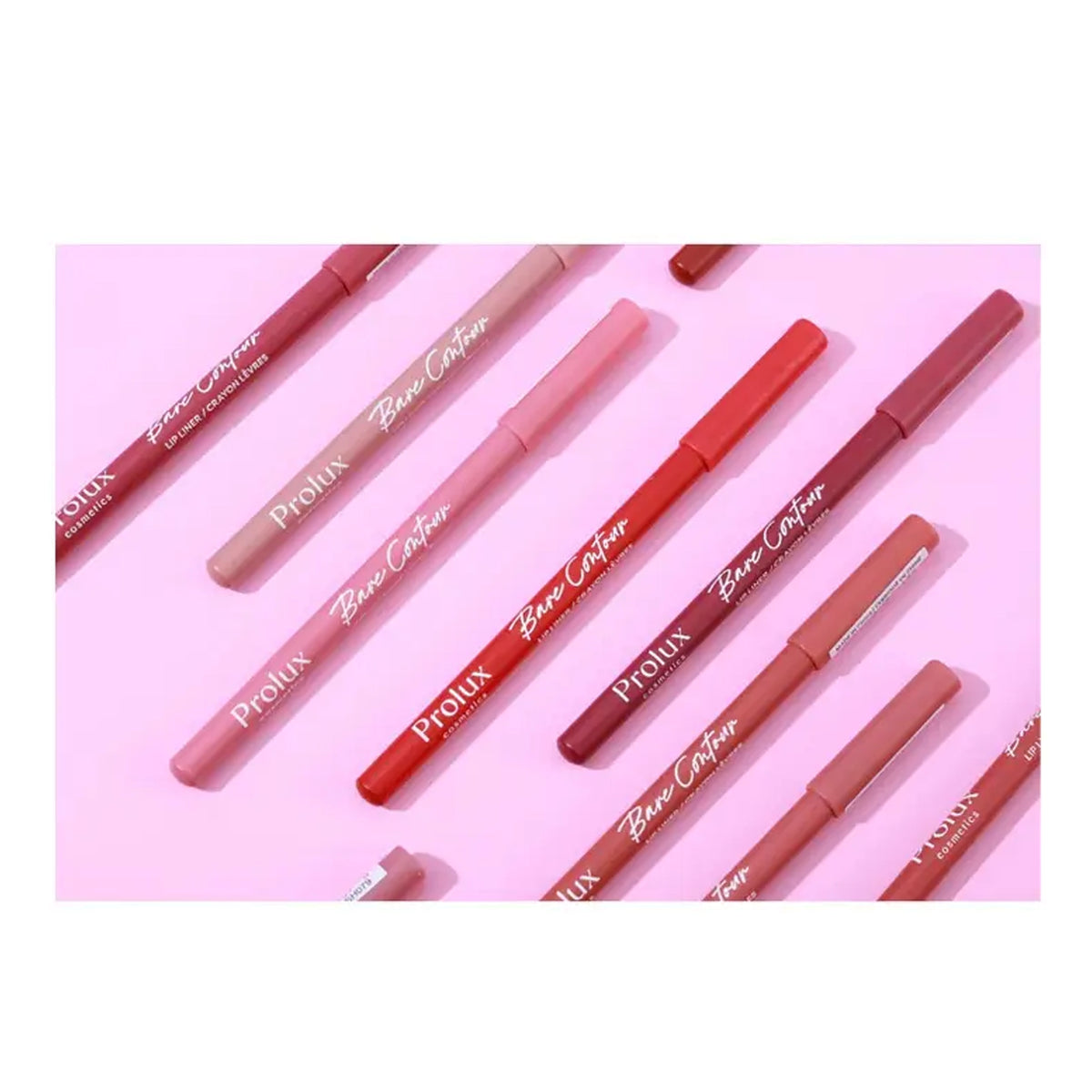 Prolux D837 Bare Contour Lip Liner Retail Display Set – 120 Pcs