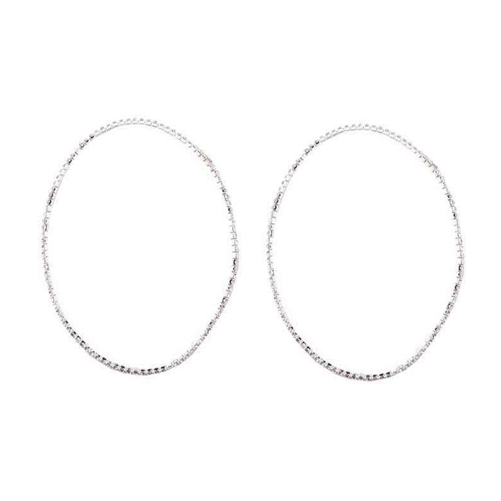 Sparkling Rhinestone Hoop Anklet Set – Elegant Crystal Foot Chain Jewelry (DBE-2640S)