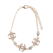 Sparkling Interlocking Double-C Bracelet Set