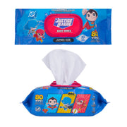 Justice League Baby Wipes 80 Count – Fragrance-Free Jumbo XL Wipes, DC Comics, Pack of 12