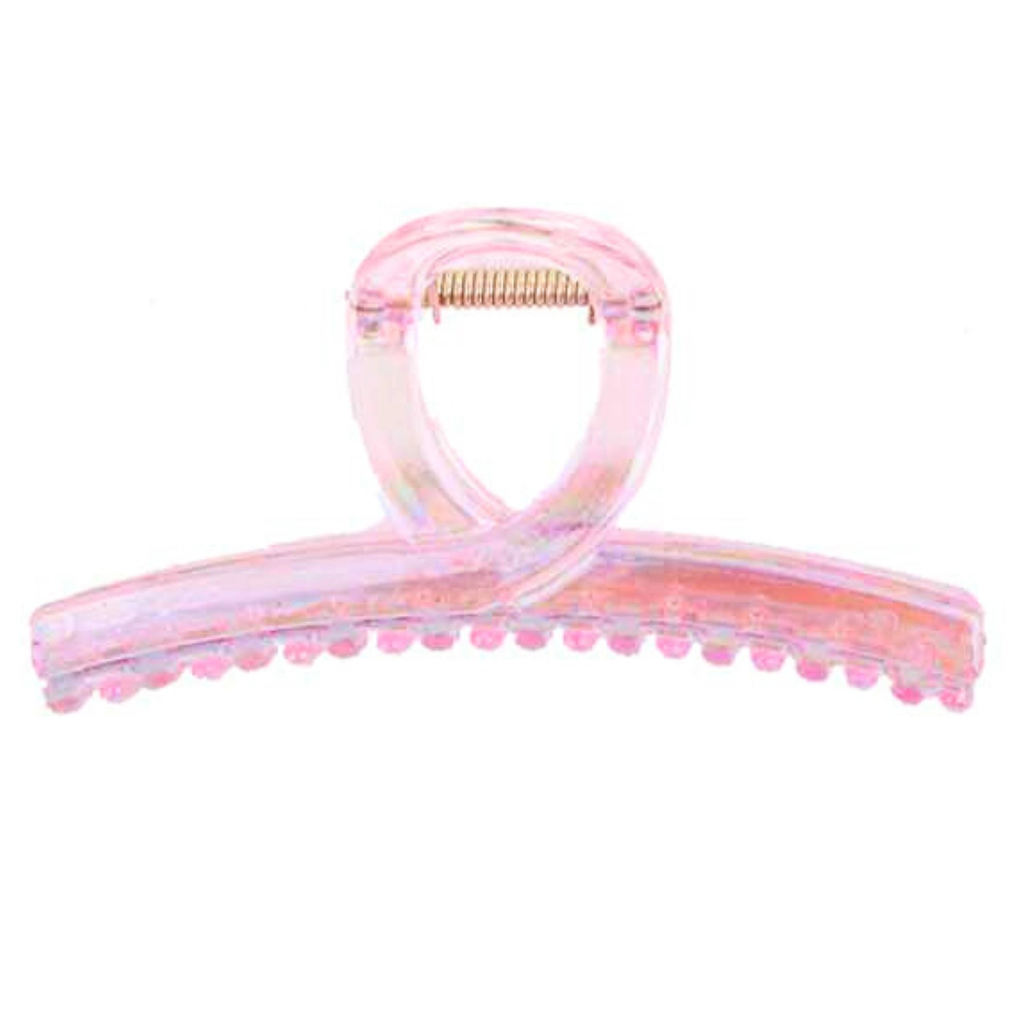 Timeless Hold Iridescent Pink Infinity Claw for a Chic, Jumbo Updo