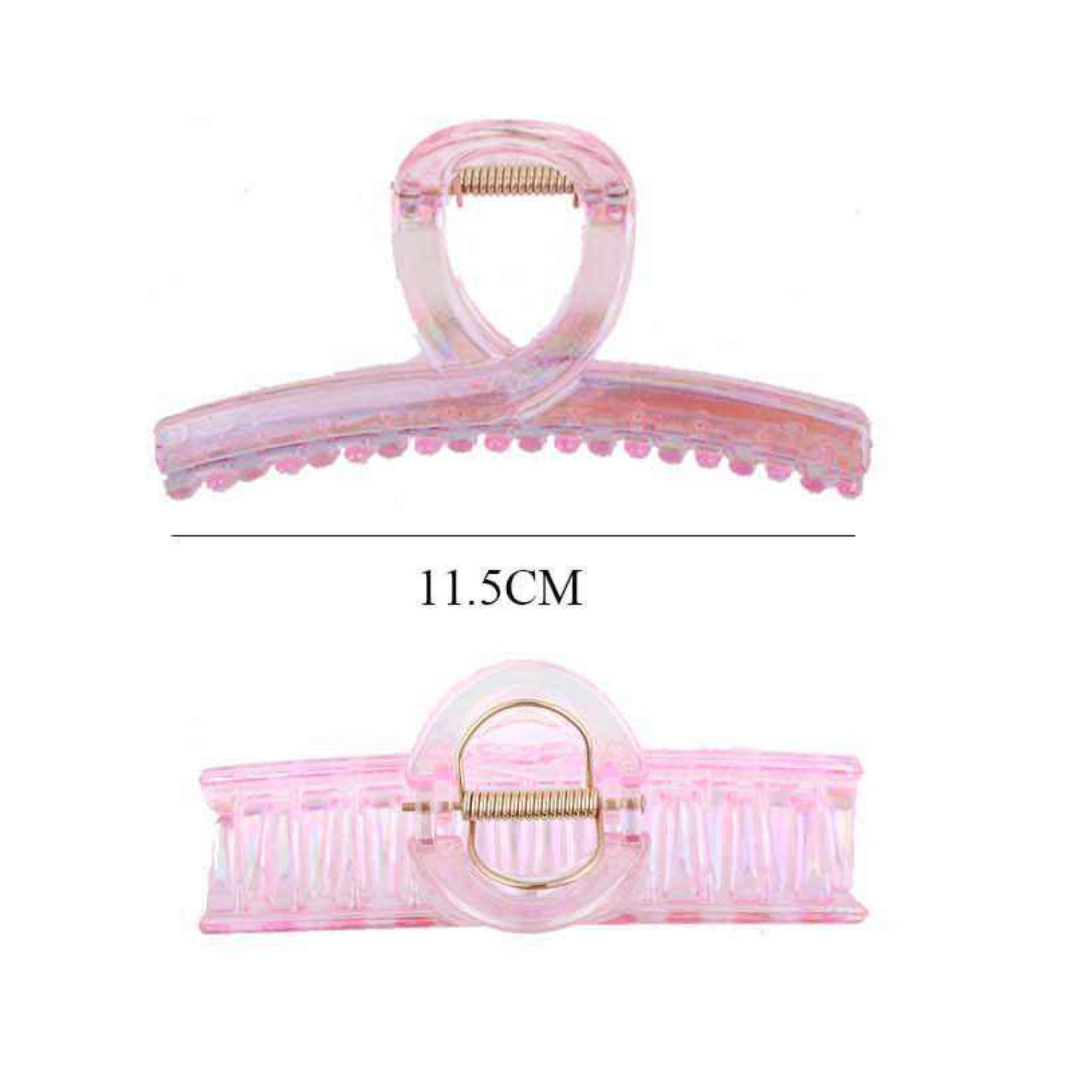 Timeless Hold Iridescent Pink Infinity Claw for a Chic, Jumbo Updo