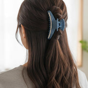 Matte Rhinestone Claw Clip for Secure, Effortless Style