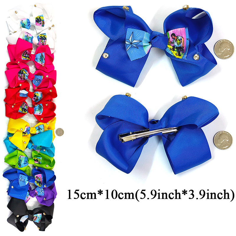 Jumbo 15cm Statement Hair Bow with Graphic Art