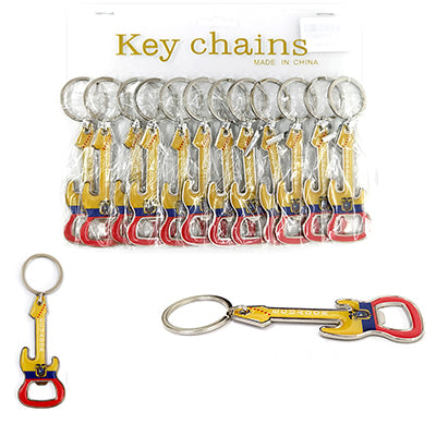 Ecuador Flag Guitar Keychain & Bottle Opener | Ecuadorian Souvenir Gift