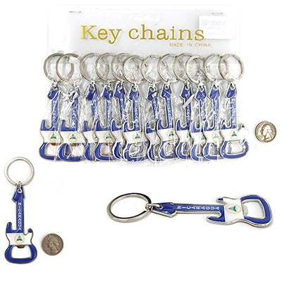 Nicaragua Flag Guitar Keychain & Bottle Opener | Nicaraguan Souvenir Gift