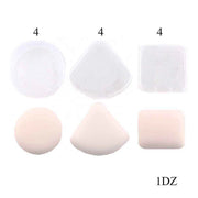 Pressed Powder Puff – 3 Shapes (Circle, Cone & Rectangle)