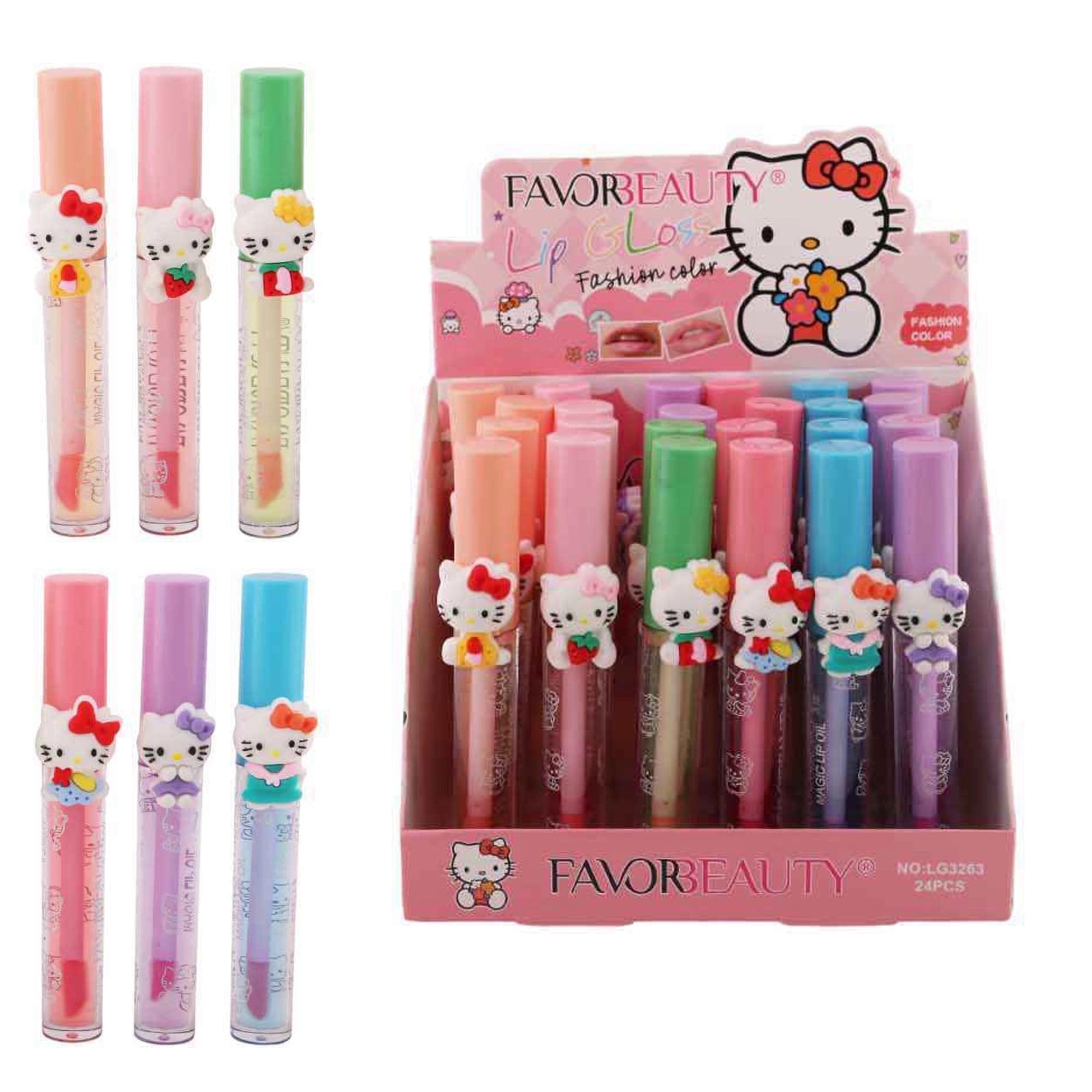Cute Hello Cat  Moisturizing Waterproof Lip Gloss (LG3263) W-D-03