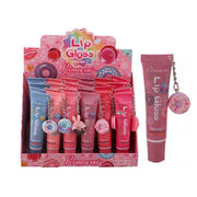 Gorgeous Squeeze Tube Lip Gloss with Charm Keyring (R5135)