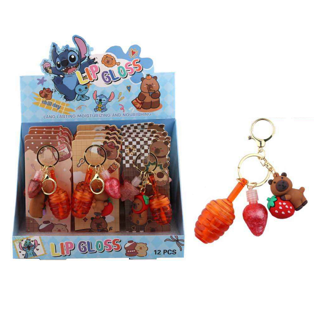 Bear & Honey Pot Keychain Lip Gloss (DNV-3262)