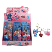 2-in-1 Blue Alien Lip Gloss Keychain - Tropical Space Series (DNV-3263)