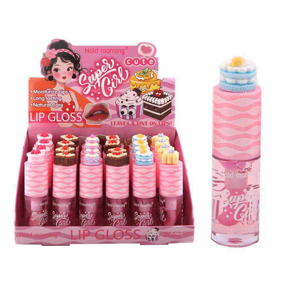 Cute Dessert Lip Gloss Set – Sweet Girl Moisturizing Lip Gloss Collection (DNV-3266)