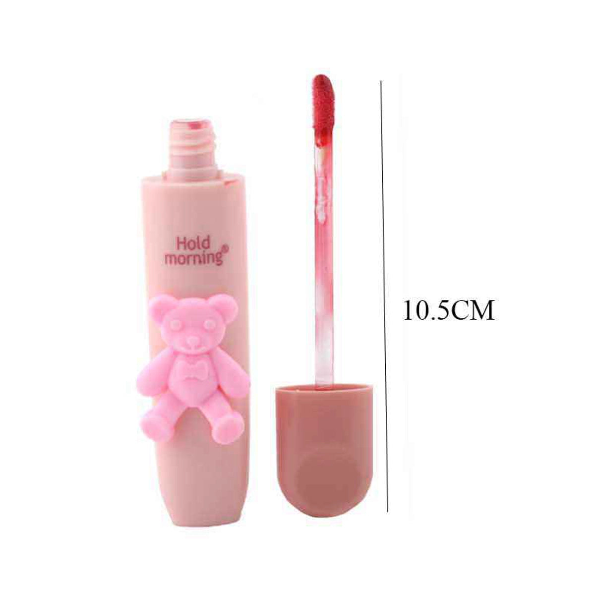 Hold Morning "Tender" Teddy Bear Lip Gloss – Soft Matte Air Fog Sensation (DNV-3300)