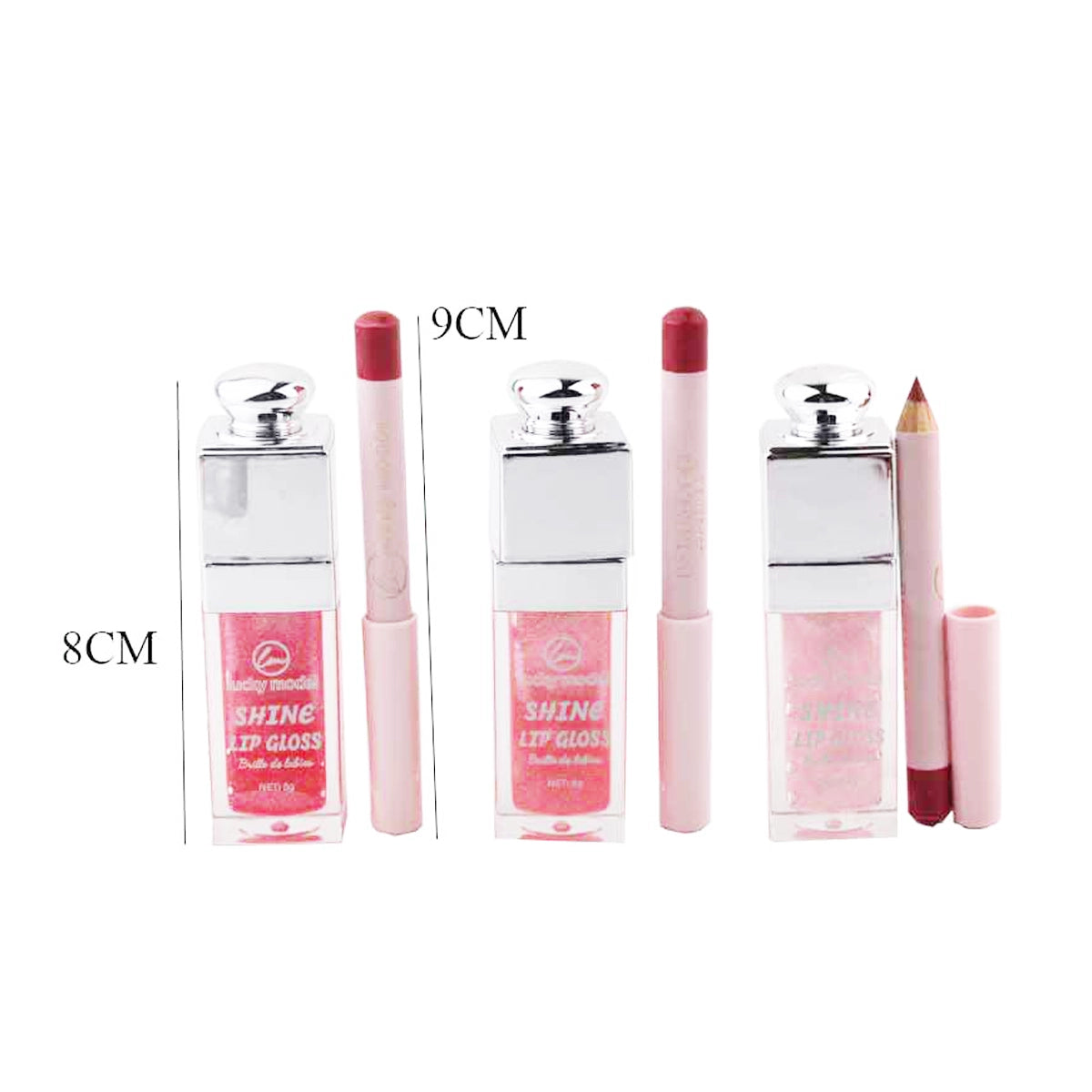 Lip Gloss and Lip Pencil Duo Kit (DNV-3306)