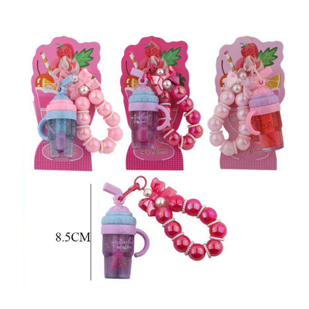 Summer Charm Lip Gloss Keychain (DNV-3310)