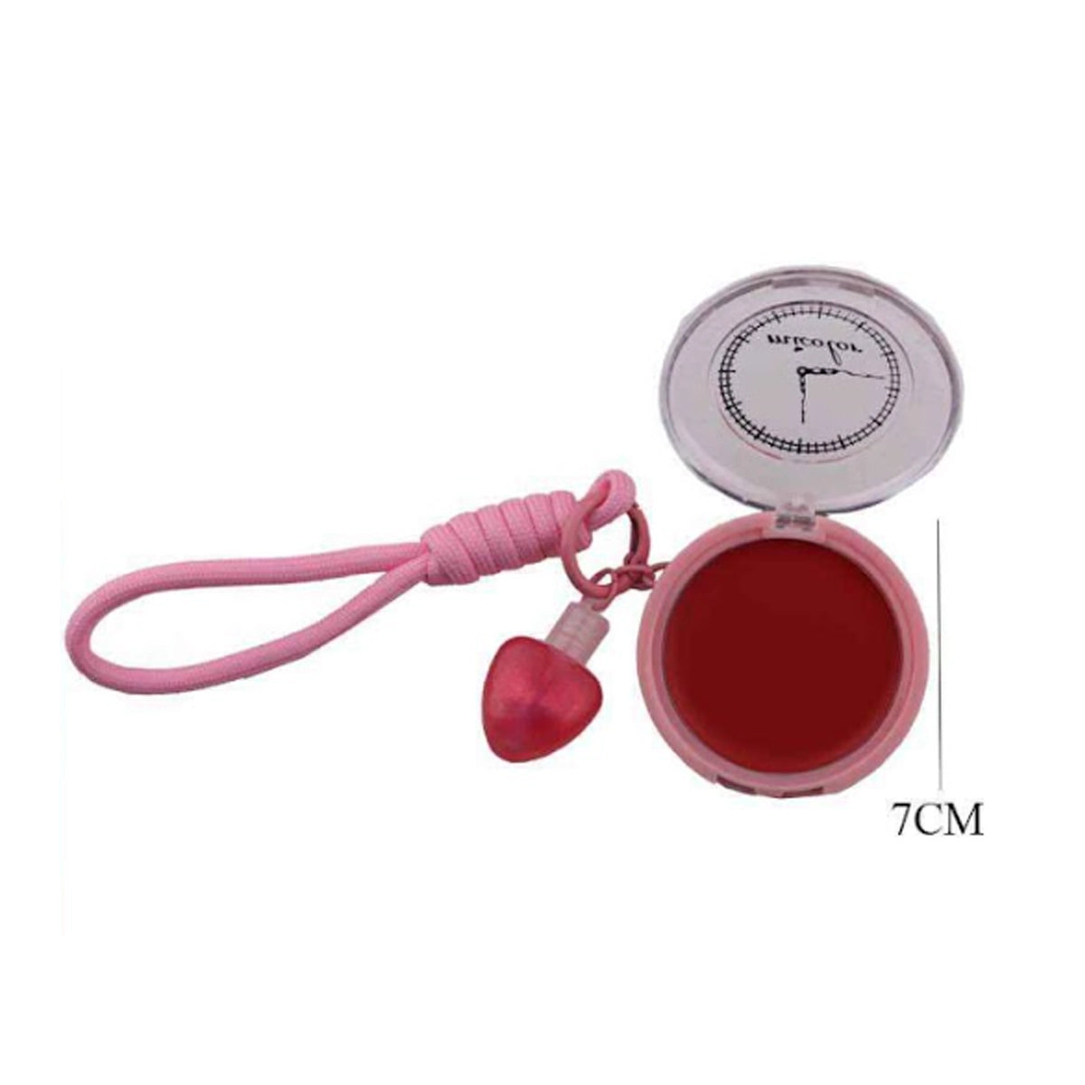 Micolor Heart Charm Portable Blush Compact – Mini Travel Size 7cm (DNV-3312)