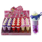 Rimocoo Ice Cream Shaped Lip Gloss Display Box – 24 Pcs Pack (DNV-3783)
