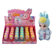 Hold Morning Soft & Sweet Lips Cute Character Lip Gloss Set – Moisturizing & Hydrating Lip Balm Display Box (24-Piece Pack) (DNV-3792)