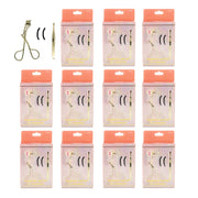 PB & Jay Gold Eyelash Curler & Slant Tweezer Set with Refill Pads – 12pcs