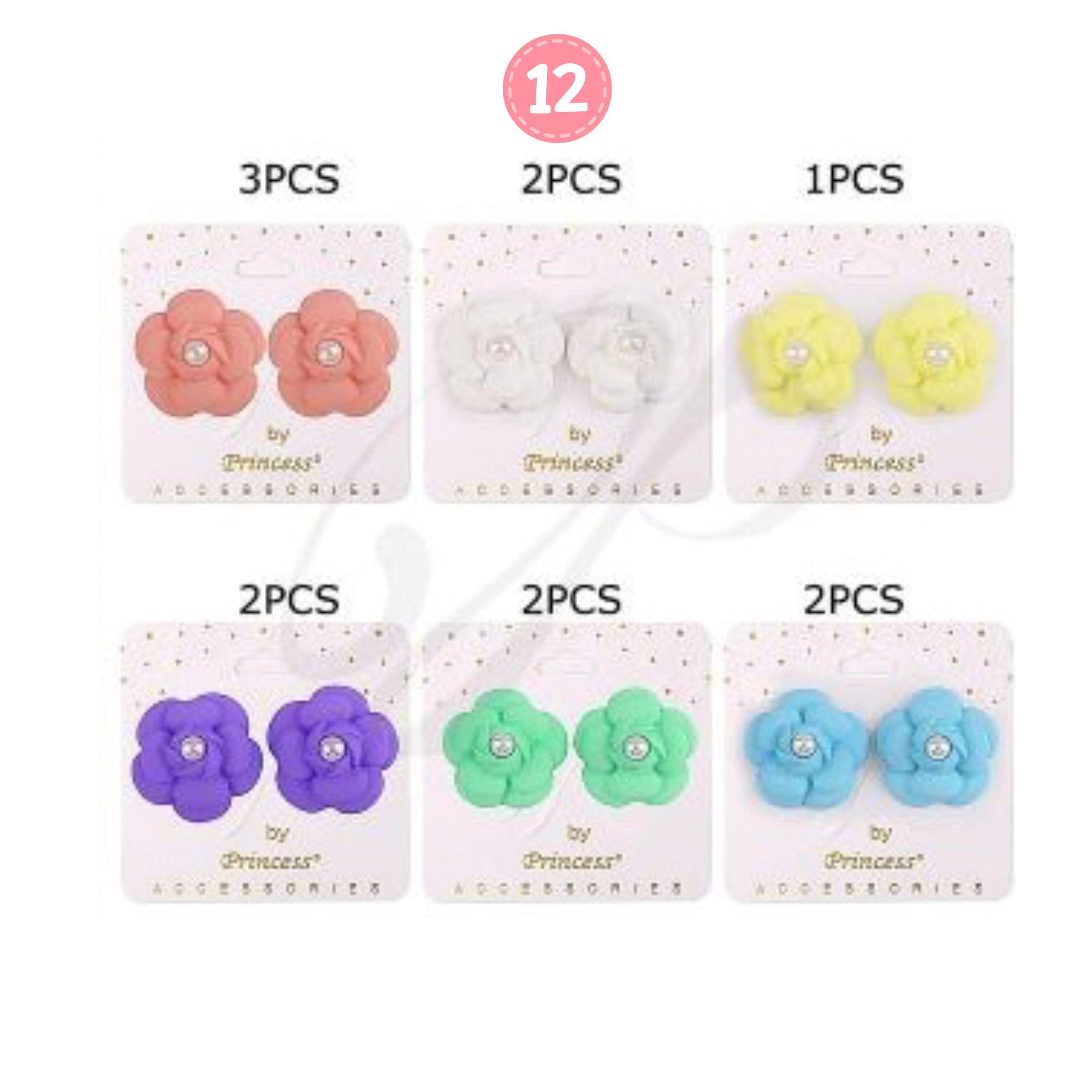 Vibrant Floral Stud Earrings | Colorful Resin Flower Petal Jewelry