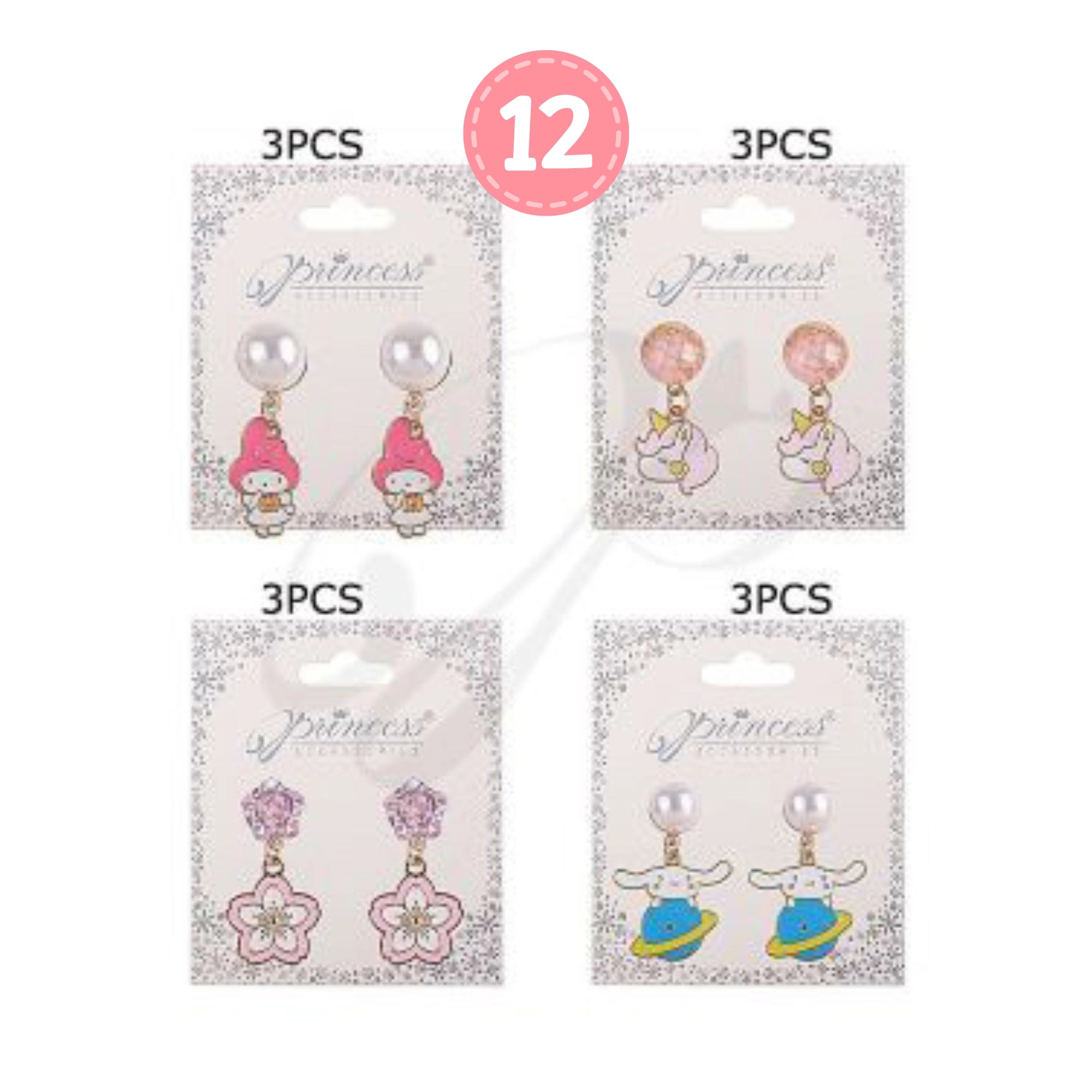Whimsical Charm Drop Earrings (3.5 cm)