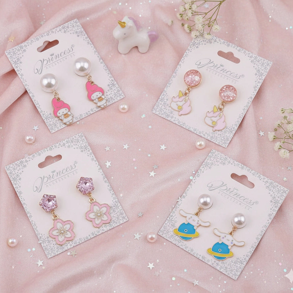 Whimsical Charm Drop Earrings (3.5 cm)