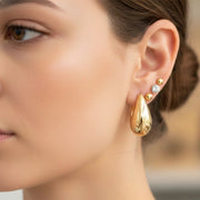 Essential Style, Effortless Stack! Dual-Tone Teardrop & Stud Collection
