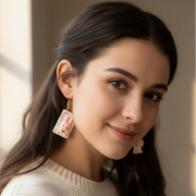 Adorable 3D Bunny Rabbit Drop Earrings – Kawaii Easter Jewelry (EF-1351EA)