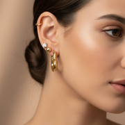 Heart Hoop & Stud Earring Set (6-Piece / 3 Pairs) – Item EF-2023GS (EF-2023GS)