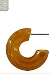 Acrylic C-Hoop Front-Back Earrings with Faux Pearl Backing – 4-Color Bulk Set (12-Piece Assortment) (EF-6062S)