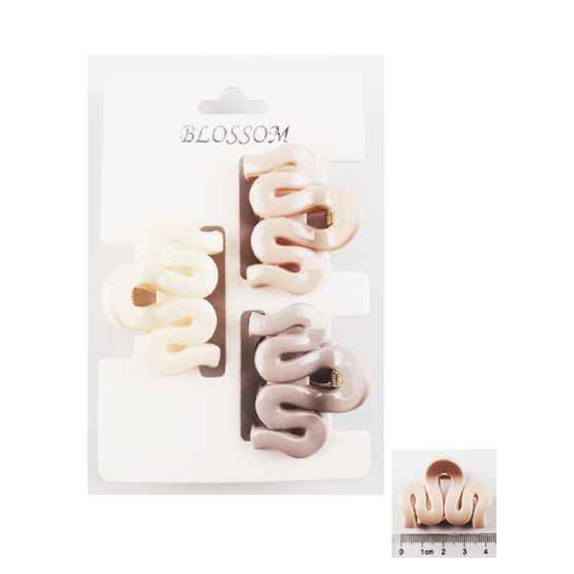 Matte Wave Hair Claw Clip – Minimal Curved Design
