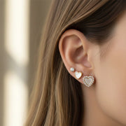 Be Mine Valentine Heart Stud Earring Set (2 Colors)