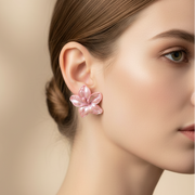 Iridescent Tropical Lily Post Earrings – 4 Vibrant Styles (ER39856)