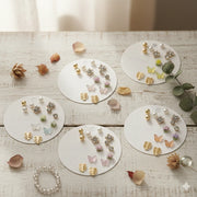 Multi-Pair Earring Set – Botanical & Butterfly Theme (ERM-3299K)