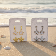 Here is an SEO-optimized product description for the item shown in image_b3da47.jpg, designed to maximize search visibility and drive conversions.  Princess Accessories Ocean Theme Stud Earrings Set (3 Pairs) (ERM-3320S)