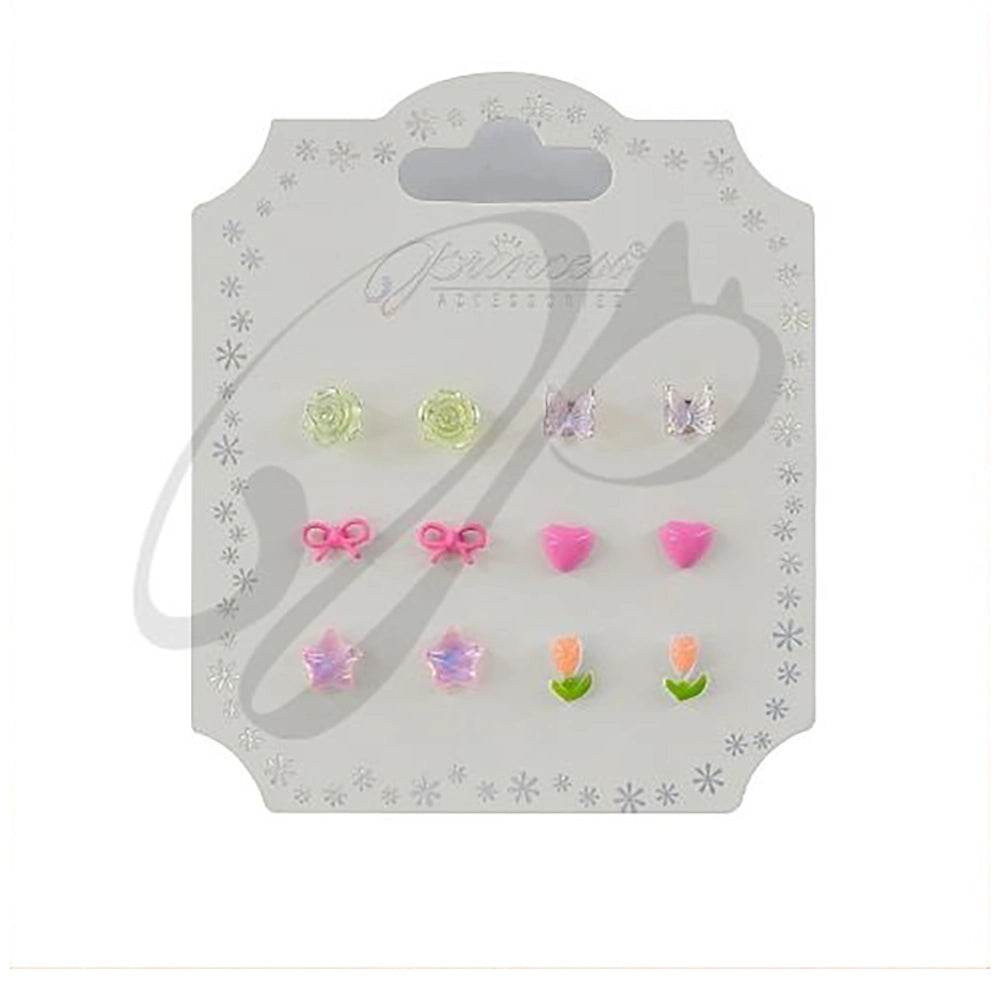 6-Pair Whimsical Stud Earring Set (ERM-5765M)