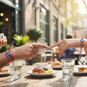 Blue Evil Eye Red String Protection Bracelet Set (12-Pack) - Adjustable