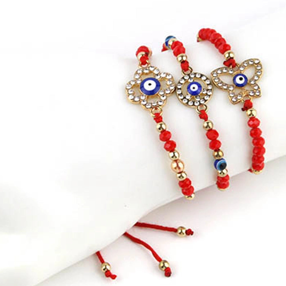 Red String Evil Eye Protection Bracelet Wholesale Lot | Adjustable Macrame Bulk