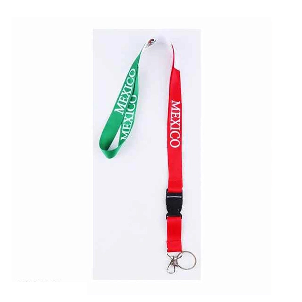 Mexico Patriotic Lanyard with Detachable Buckle and Keychain Clip (ETC-1589MX)