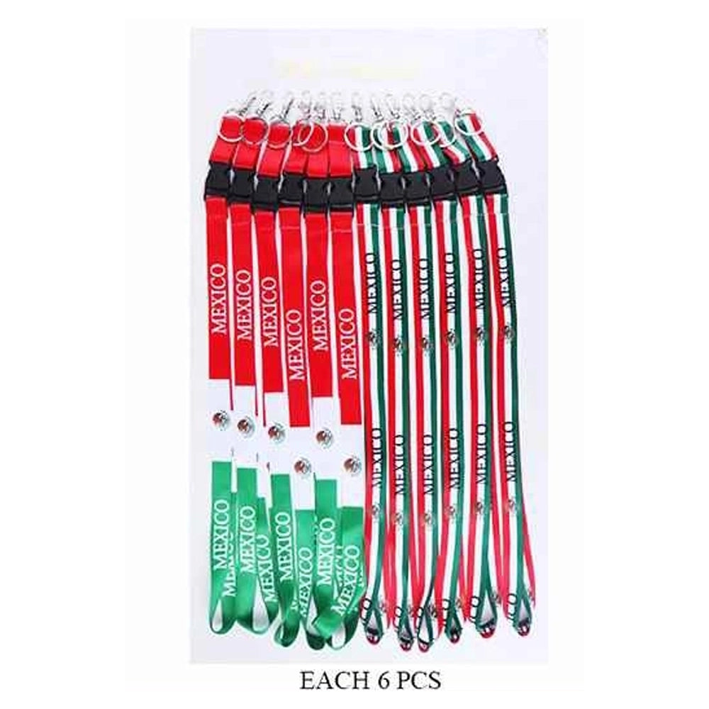 Mexico Patriotic Lanyard with Detachable Buckle and Keychain Clip (ETC-1589MX)