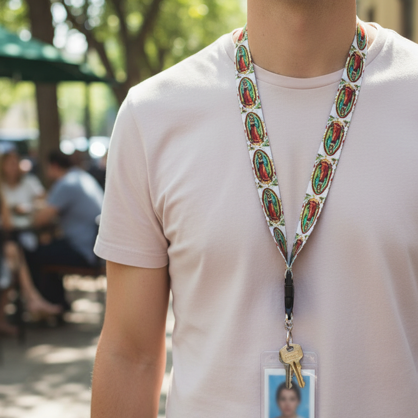 Our Lady of Guadalupe Religious Lanyard – Catholic Devotional Neck Strap with Detachable Buckle (ETC-2109)