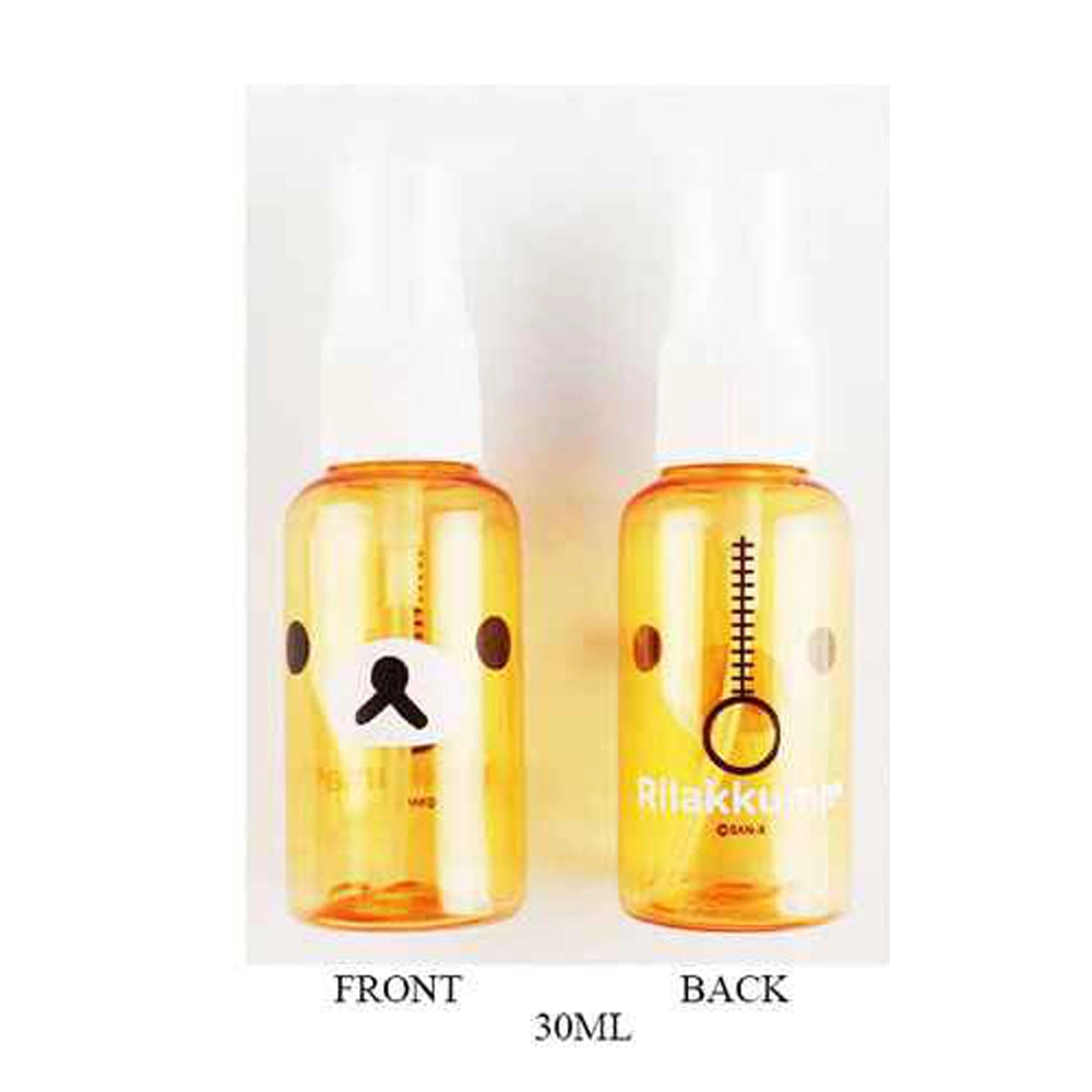 Kawaii Bear Face Travel Spray Bottle Set- Reusable Fine Mist Mini Atomizers for Travel & EDC