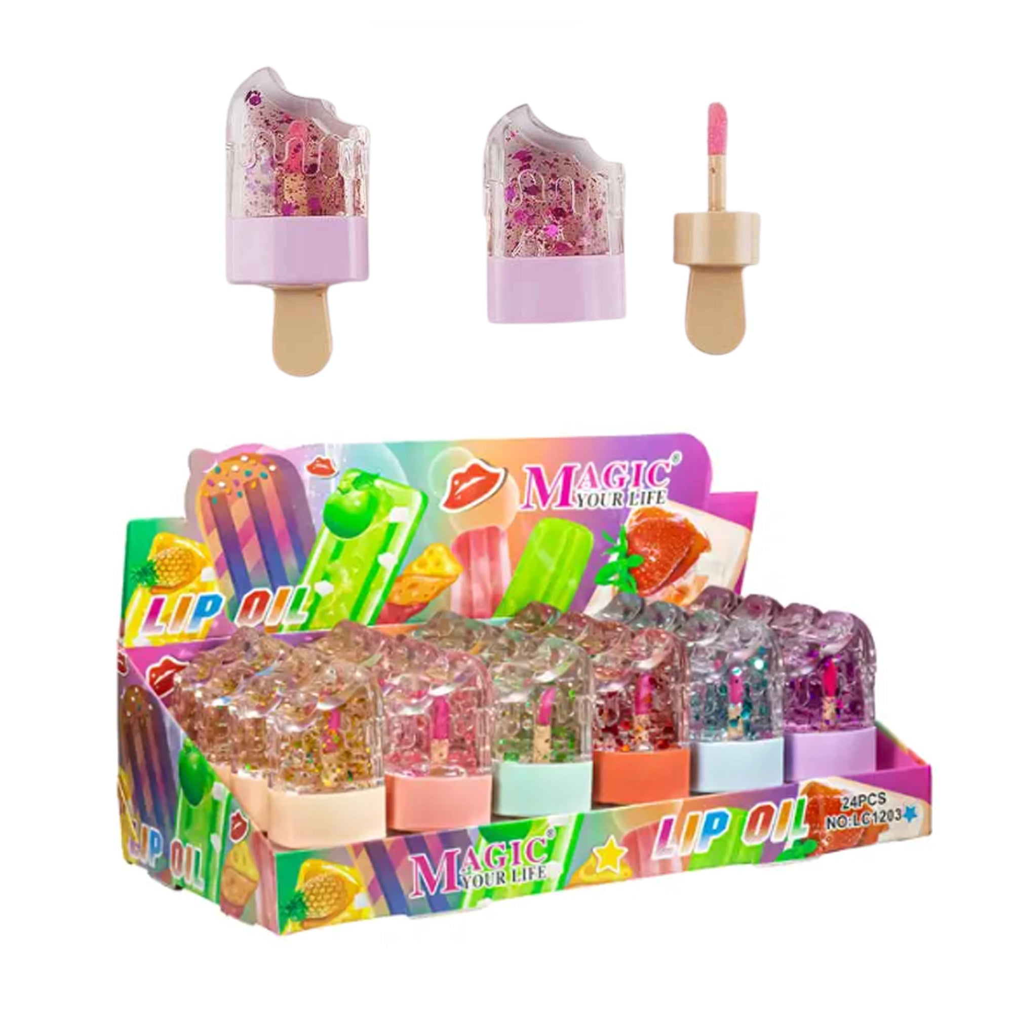 Cute Colorful Ice Cream Lip Oil (LC1203)