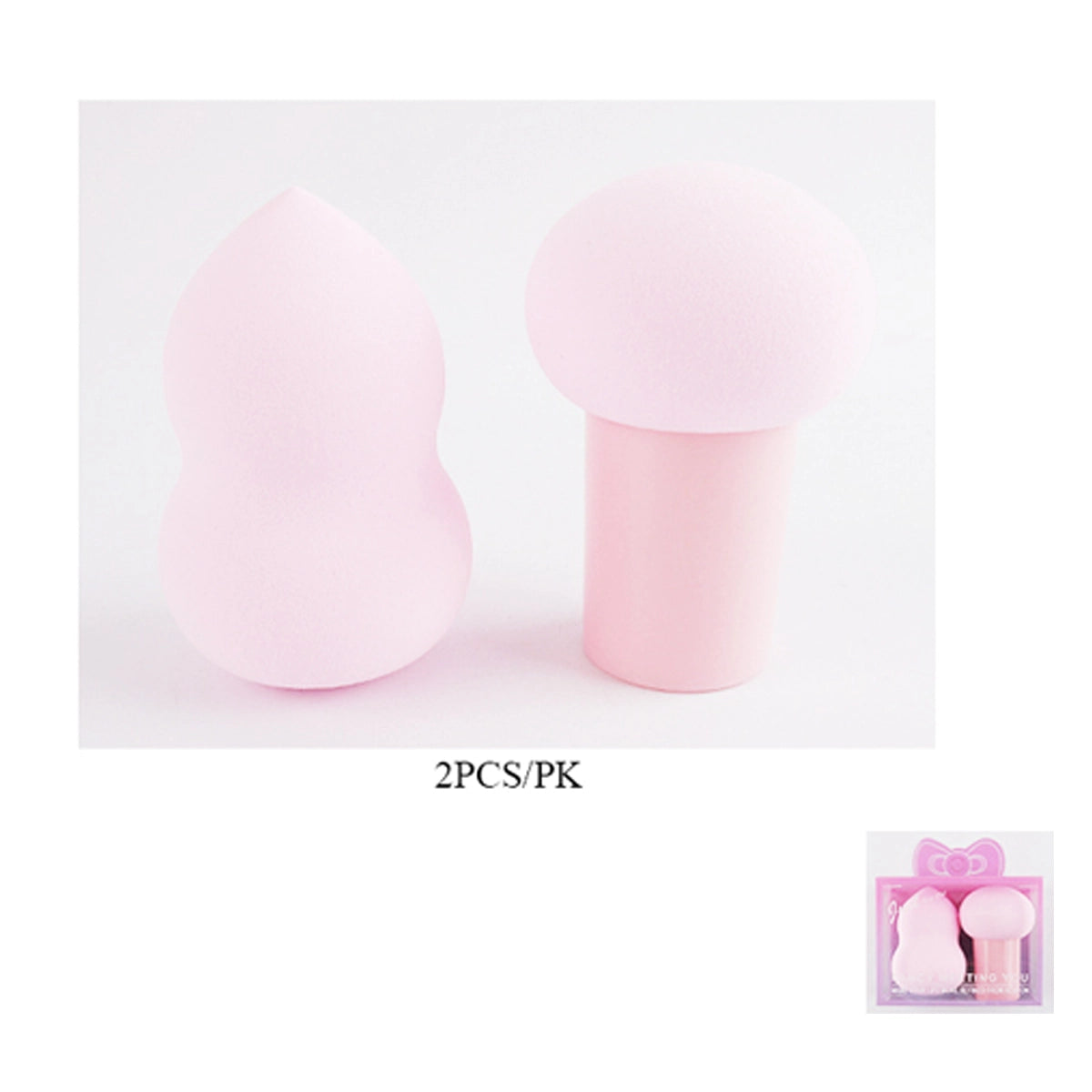 Beauty Blender Set (2-Pack) – Professional Makeup Applicator Kit in Travel Case (ETC-2899)